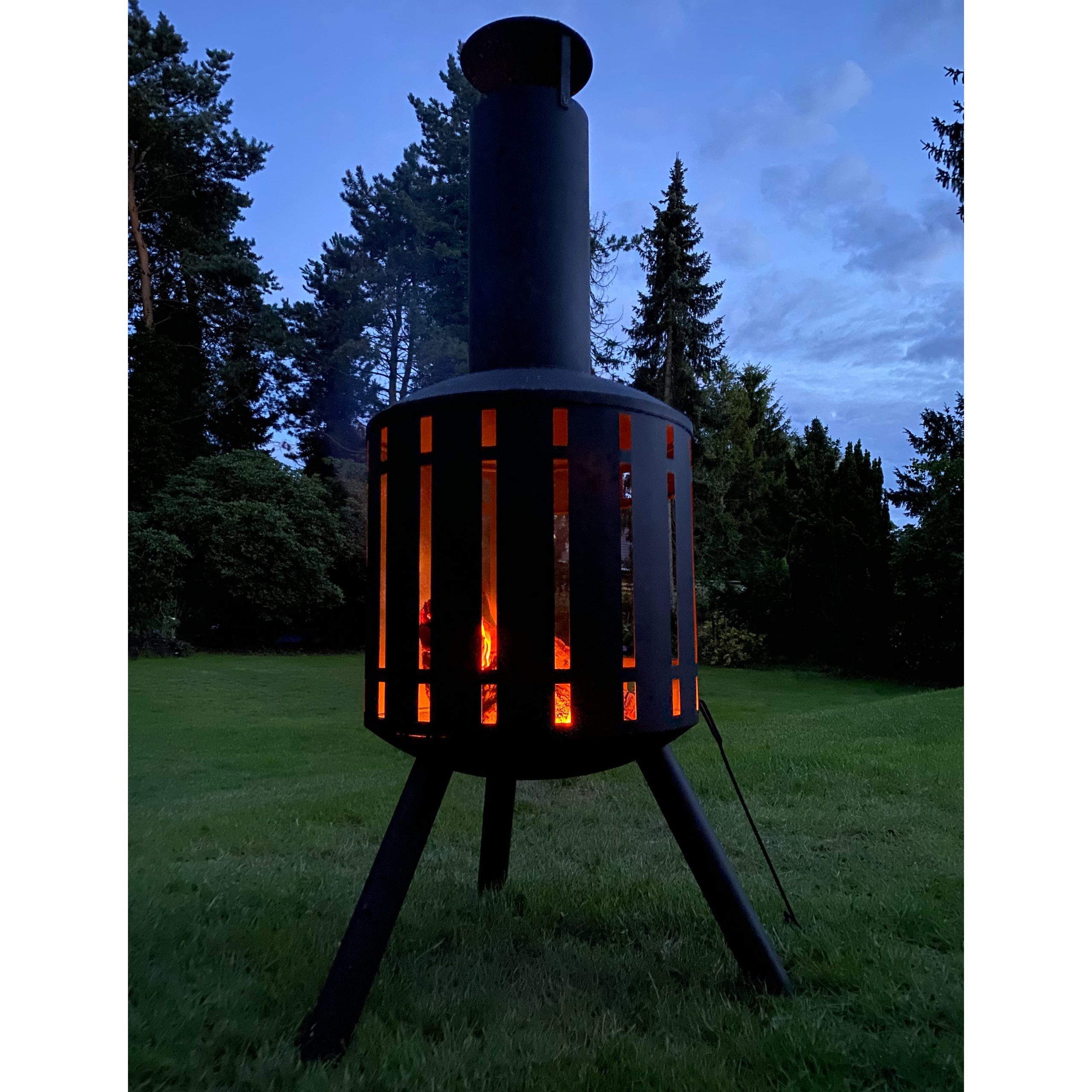 Raburg Feuerkorb XXL Gartenofen BENNO in SCHIEFER/DUNKELGRAU