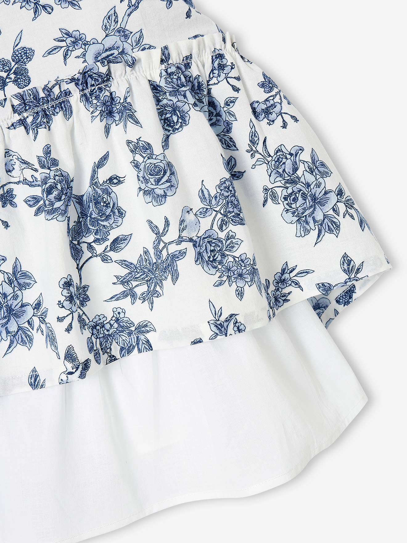 Robe longue à bretelles cérémonie fille écru