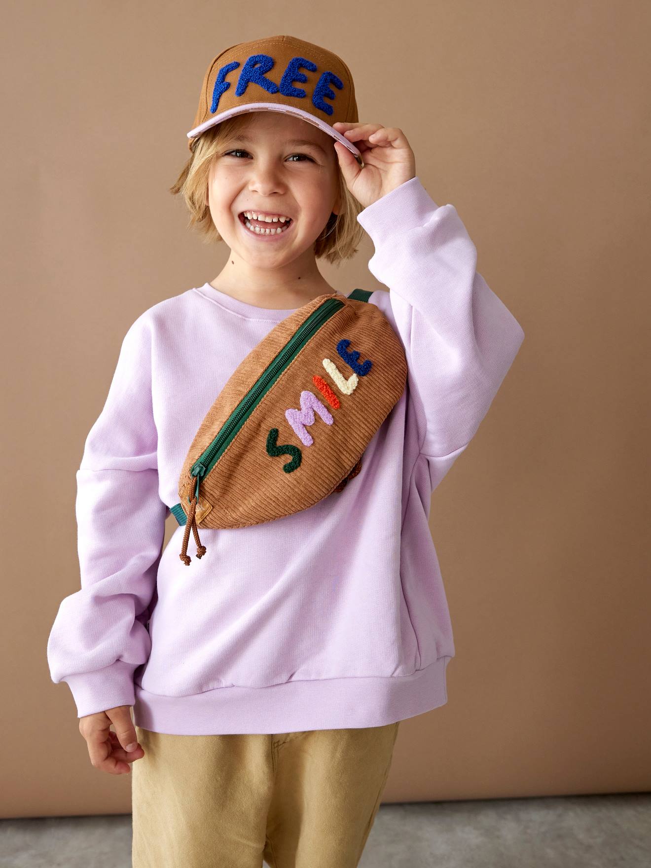 Lässig Kleinkinder Bauchtasche Little Gang LÄSSIG - karamell