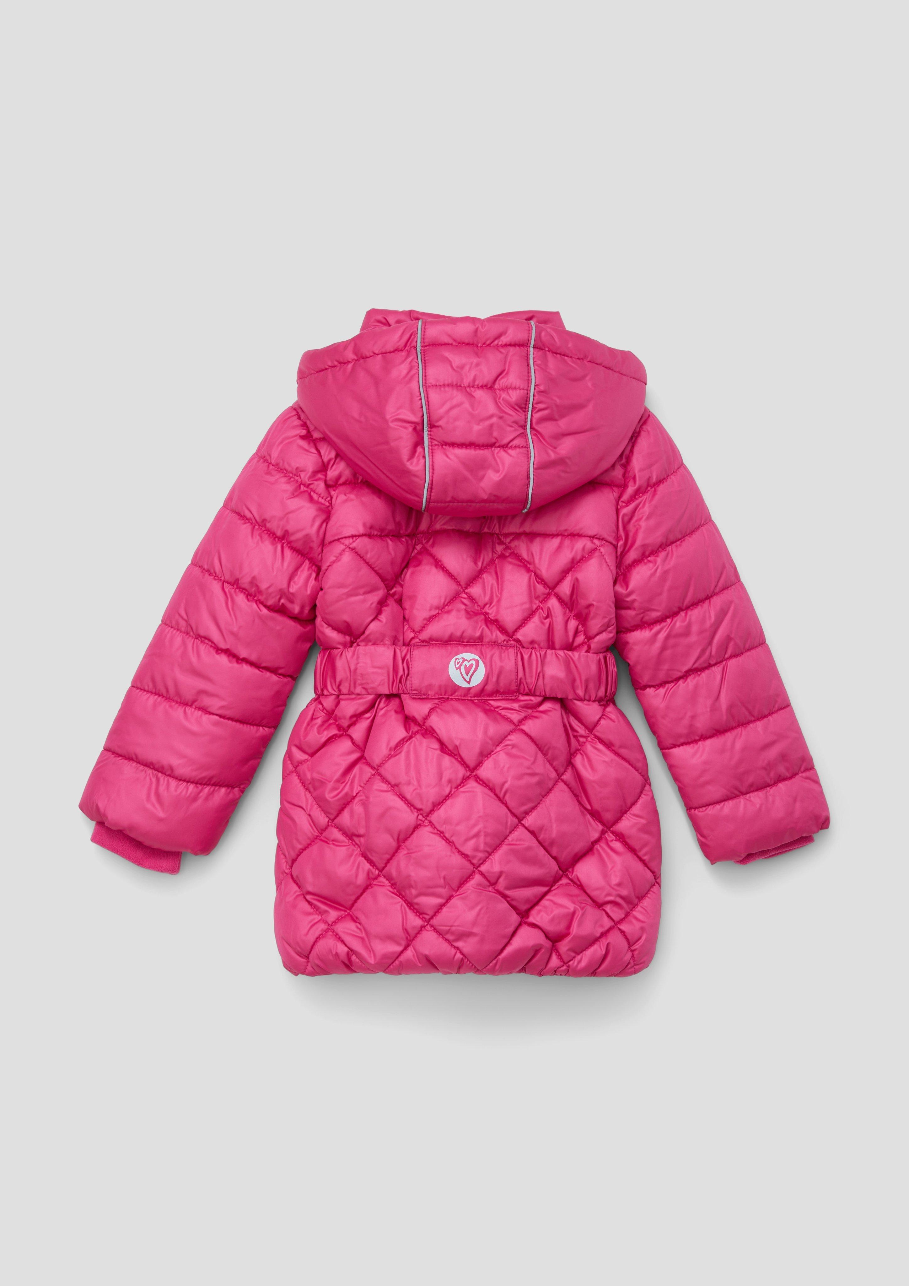 Steppjacke mit Textilgürtel  2132183-4470