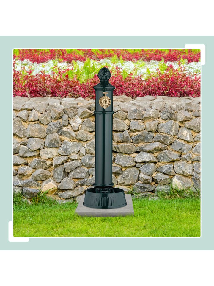 relaxdays Standbrunnen in Grün - (B)26 x (H)83 x (T)31,5 cm günstig kaufen onesize