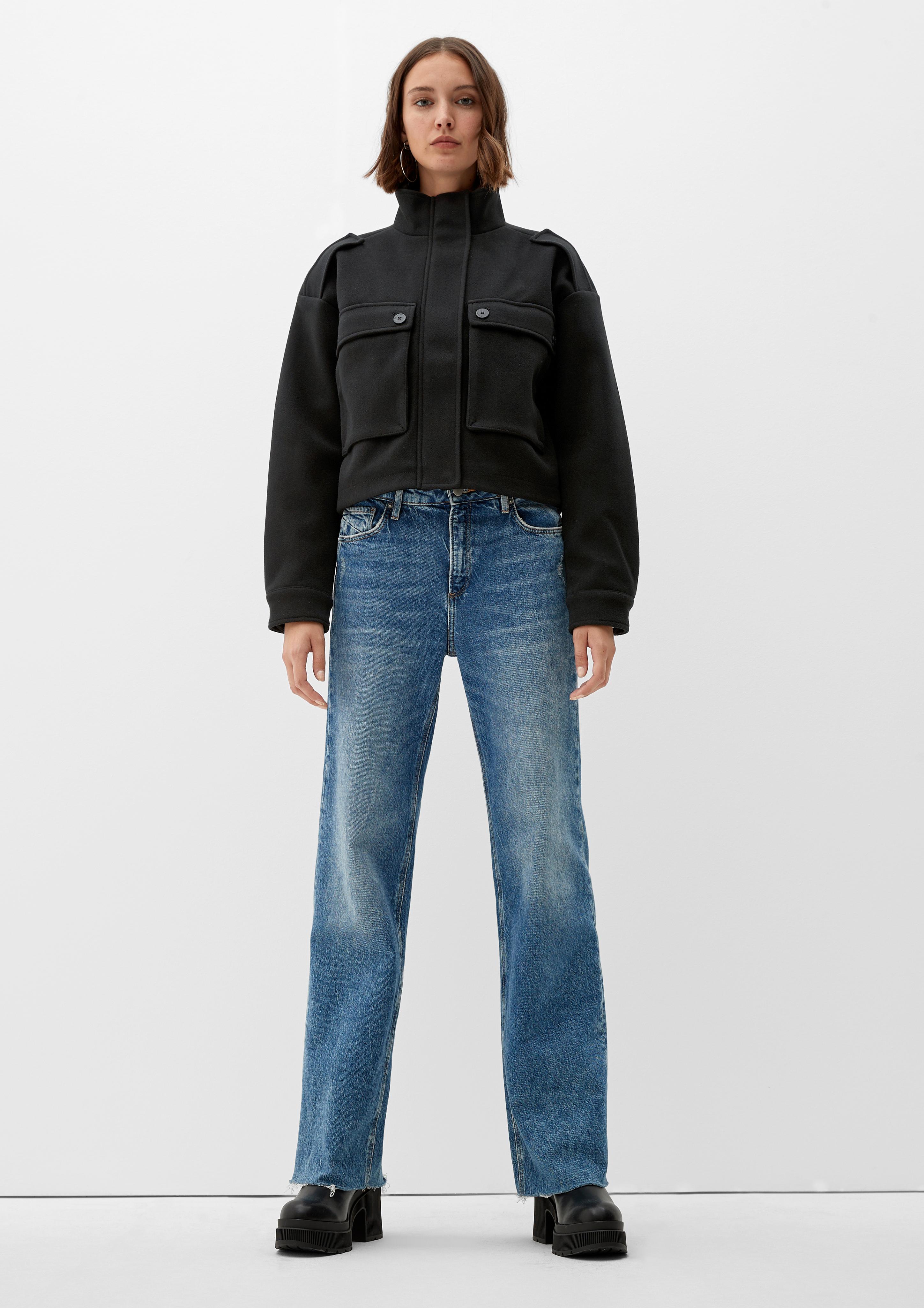 Jacke in Woll-Optik  2116165-9999
