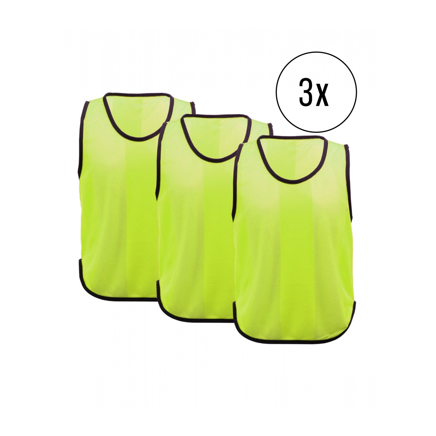Cawila Trainingsleibchen UNI 3er Set Gelb | Leibchen Sport