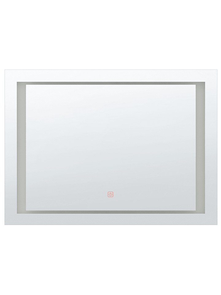 Beliani Badezimmerspiegel EYRE in Silber - (W) 80 x (H) 60 x (L) 4 cm günstig kaufen onesize