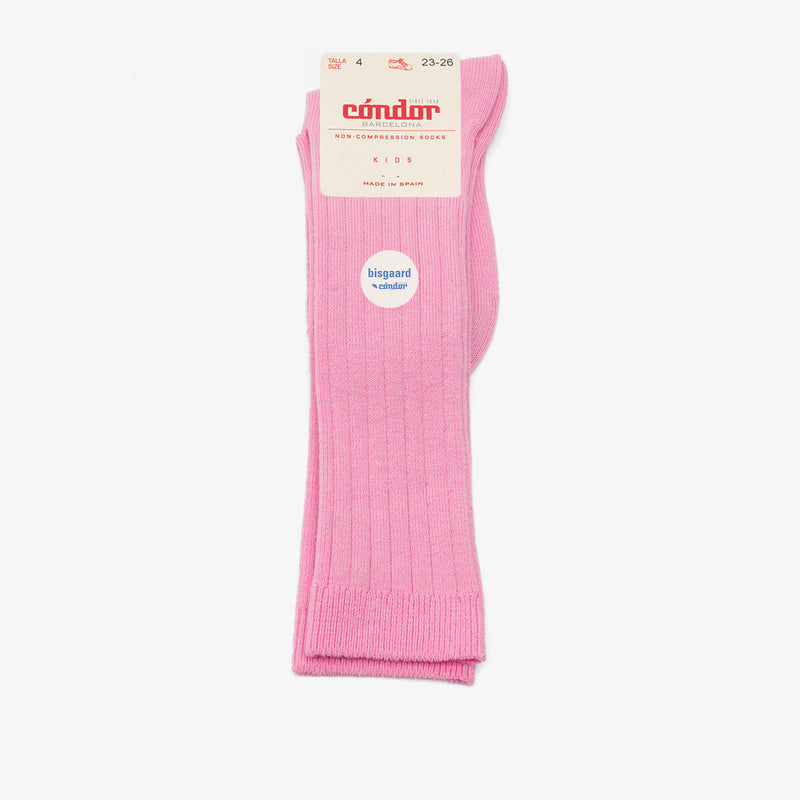 rib kniestrümpfe - Rosa