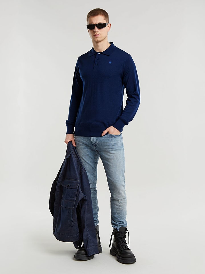 G-Star Wollpullover in Dunkelblau günstig kaufen