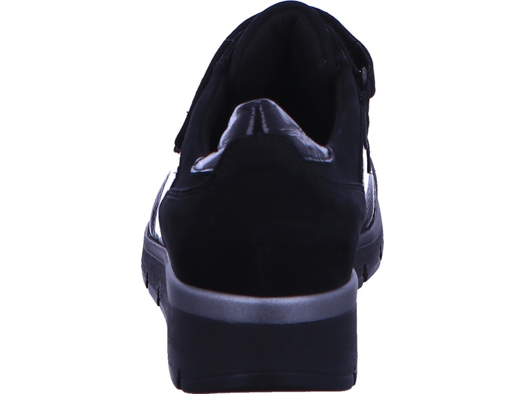 WALDLÄUFER Klassische Slipper schwarz Slipper Freizeitschuh Damen Schwarz Klet
