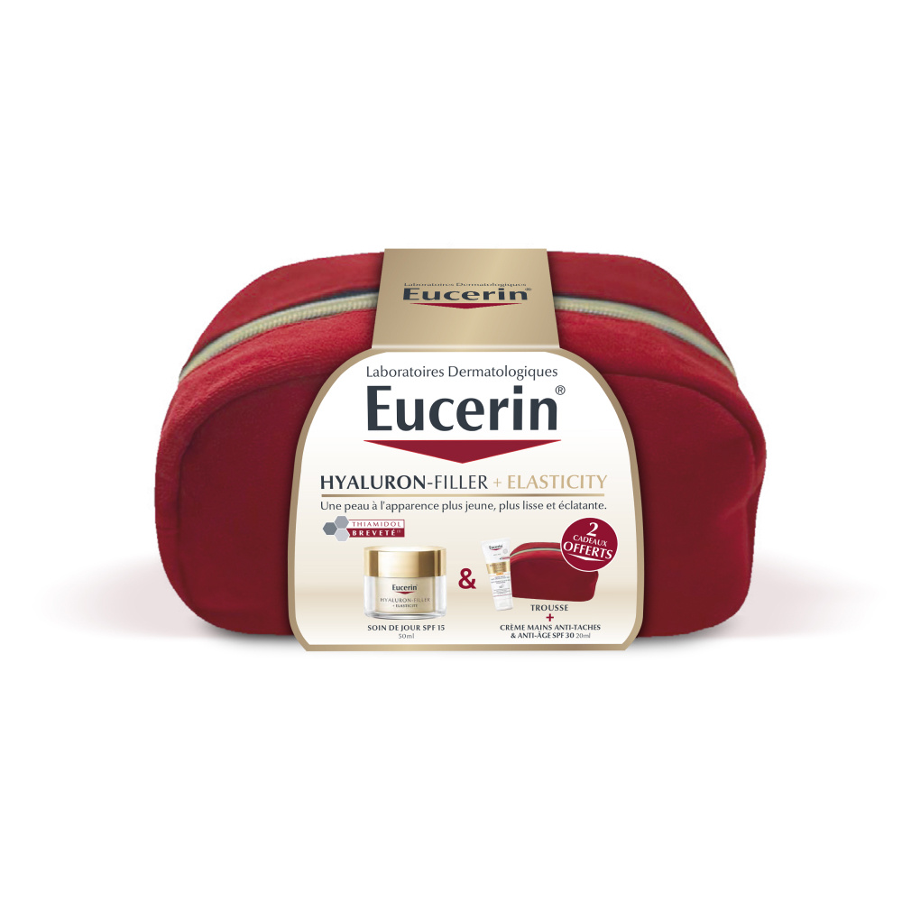 eucerin Trousse Routine Elasticité Soin de JourSPF15 + Crème Mains Offerte Eucerin Trousse
