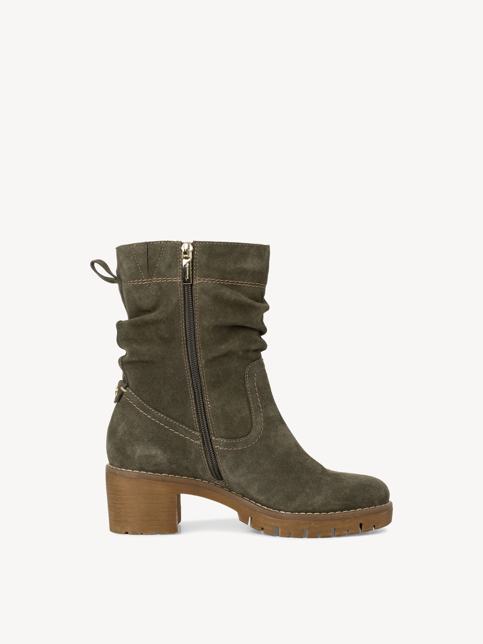 Bottine en cuir - vert