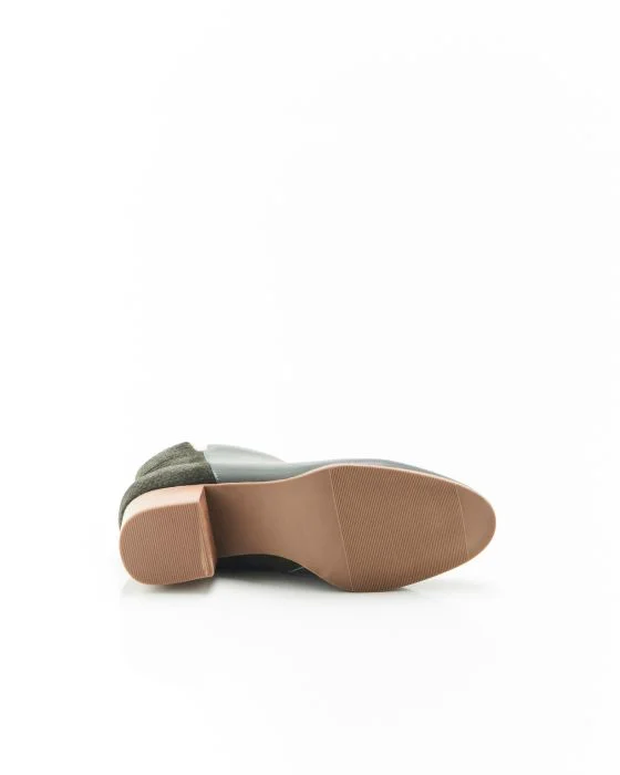 Bottines bi-matières