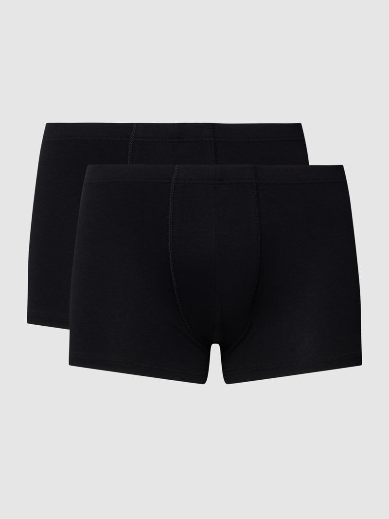 Trunks mit elastischem Bund im 2er-Pack in schwarz