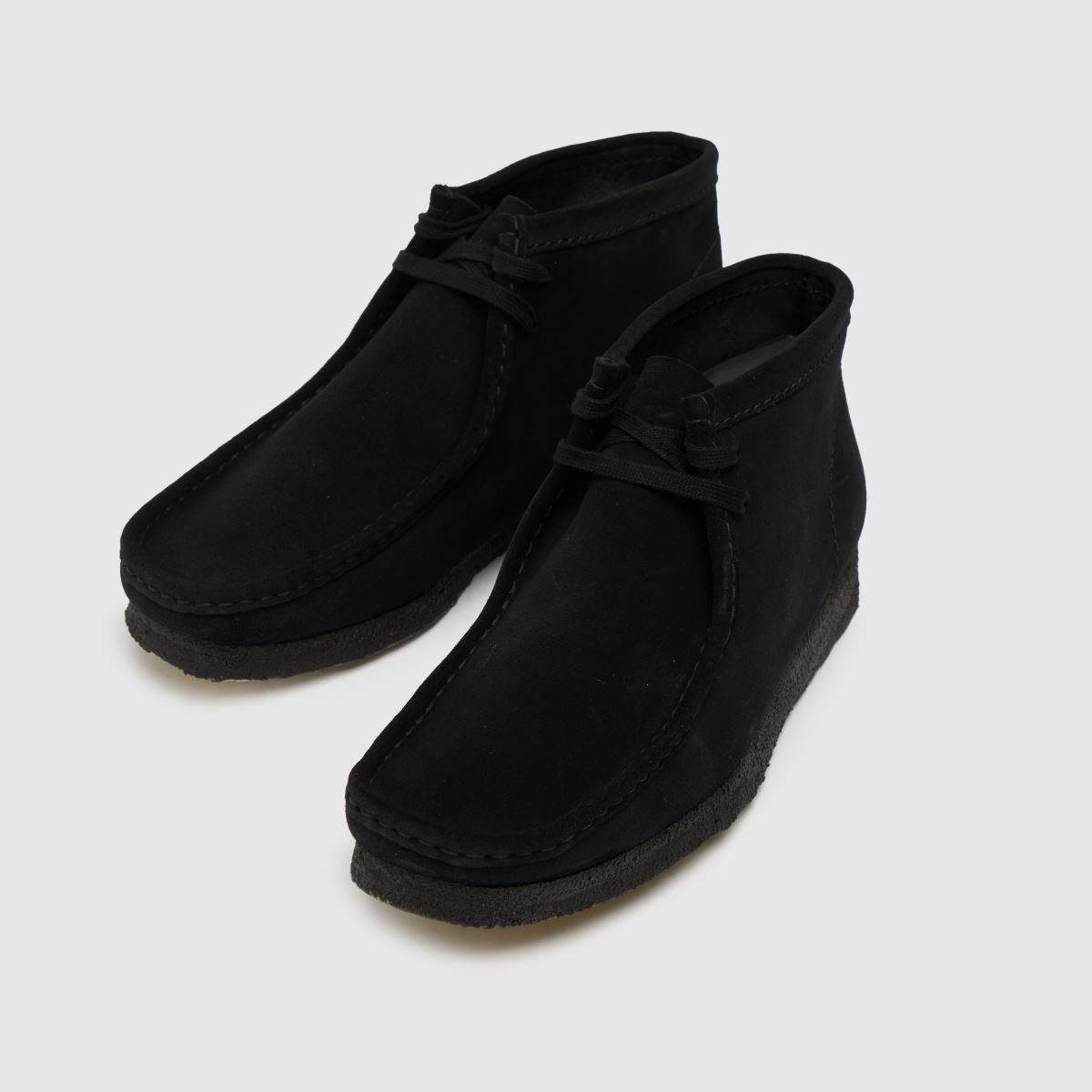Clarks Originals – Svarta, originala Wallabee-stövlar