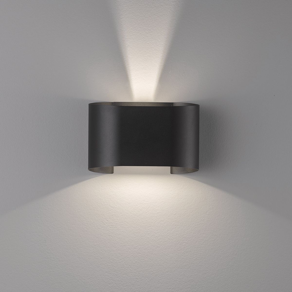 Fischer & Honsel LED Wandleuchte Wall Schwarz 12,5 cm