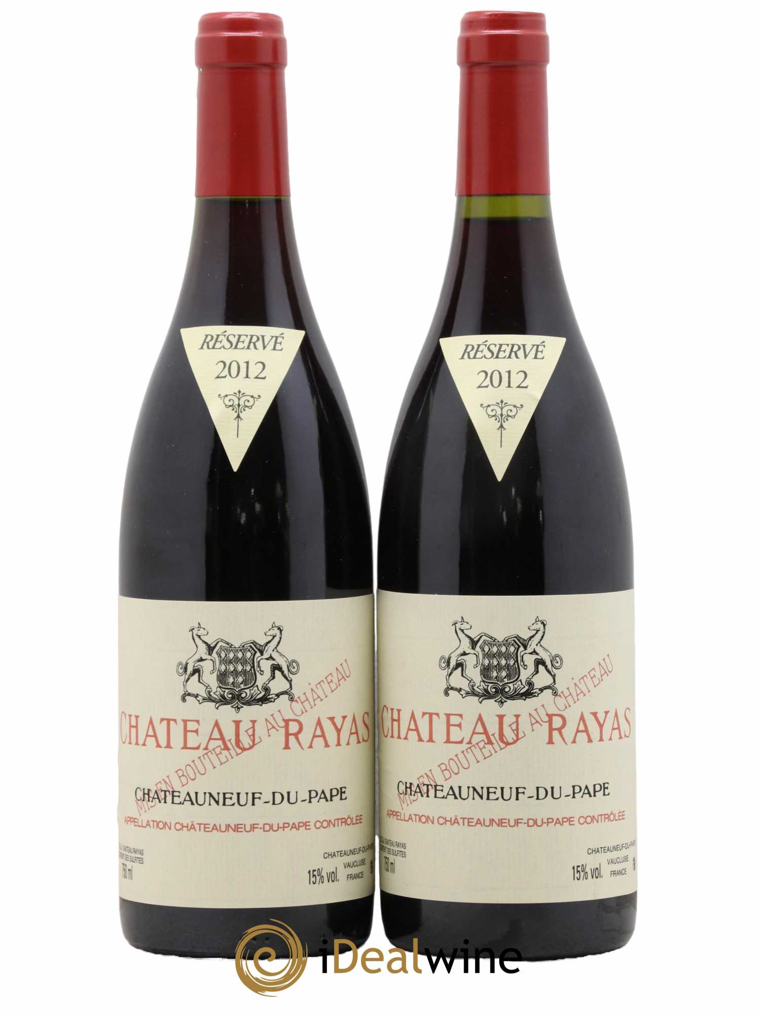 Châteauneuf-du-Pape Château Rayas Emmanuel Reynaud  2012 - Lot de 2 Bouteilles