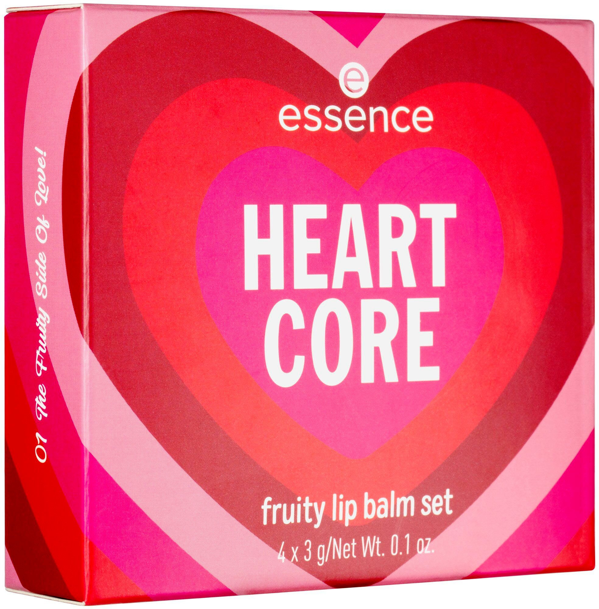 Essence Lippenpflege-Set HEART CORE fruity, 4-tlg.