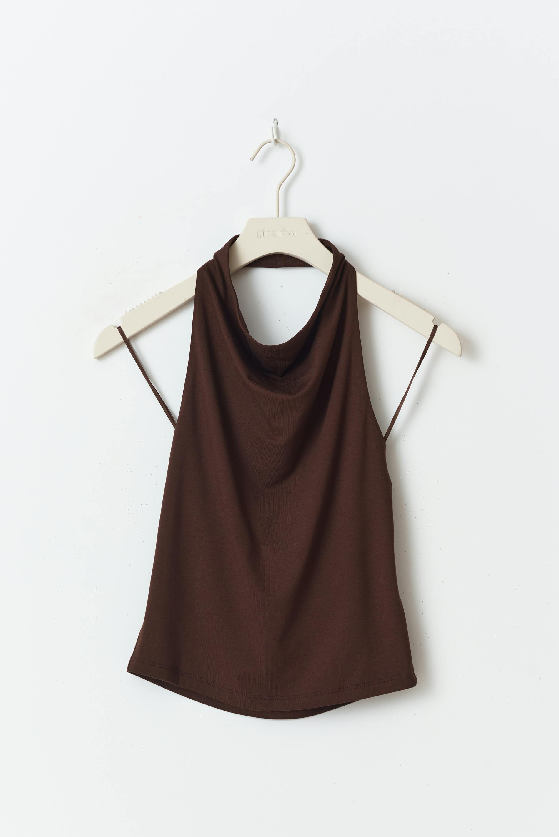 Soft touch halterneck top