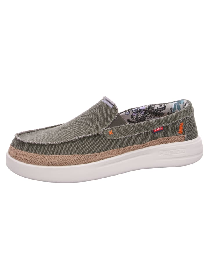 Fusion Leinenschuh  in Grün günstig kaufen