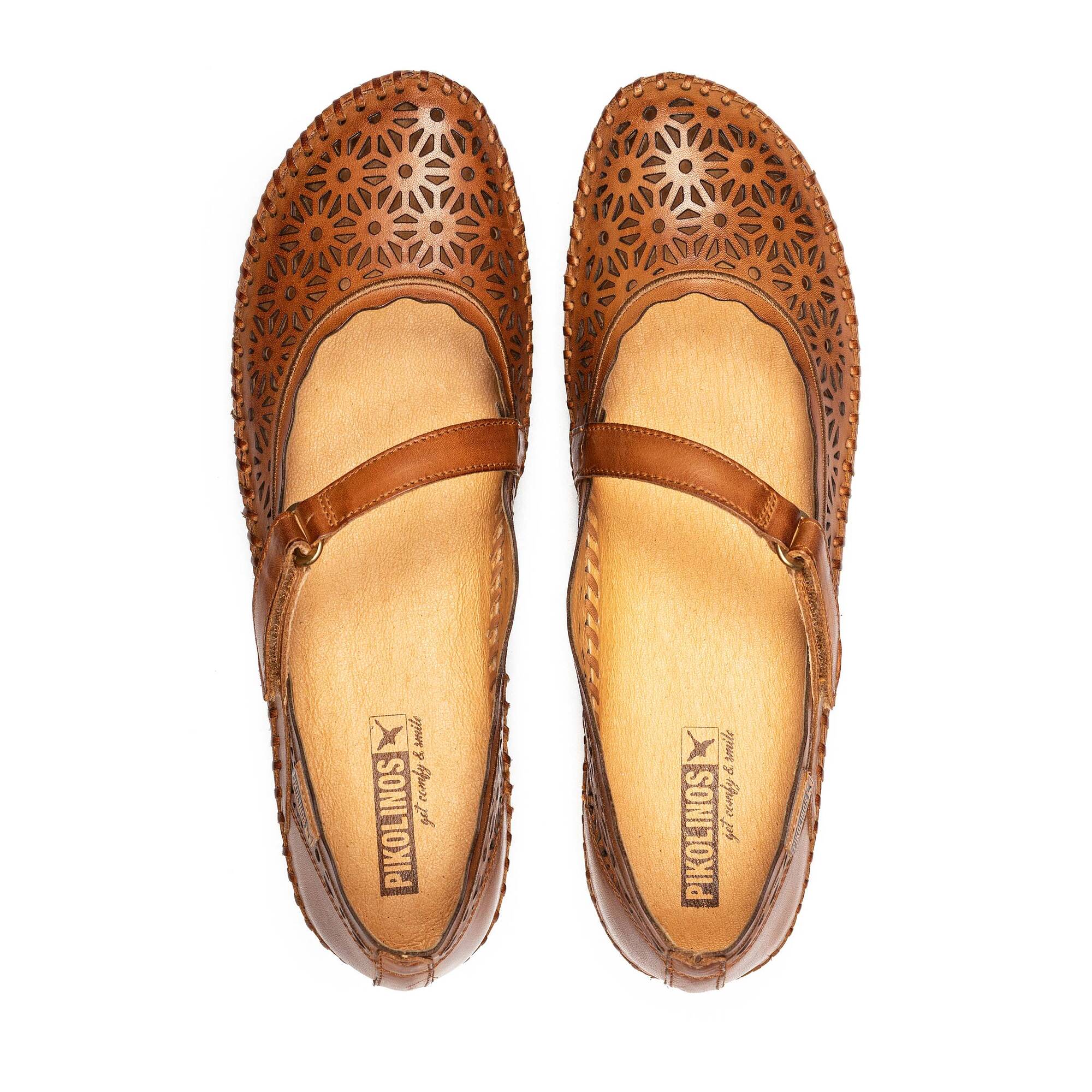Baleriny damskie zapinane na rzepy - BRANDY