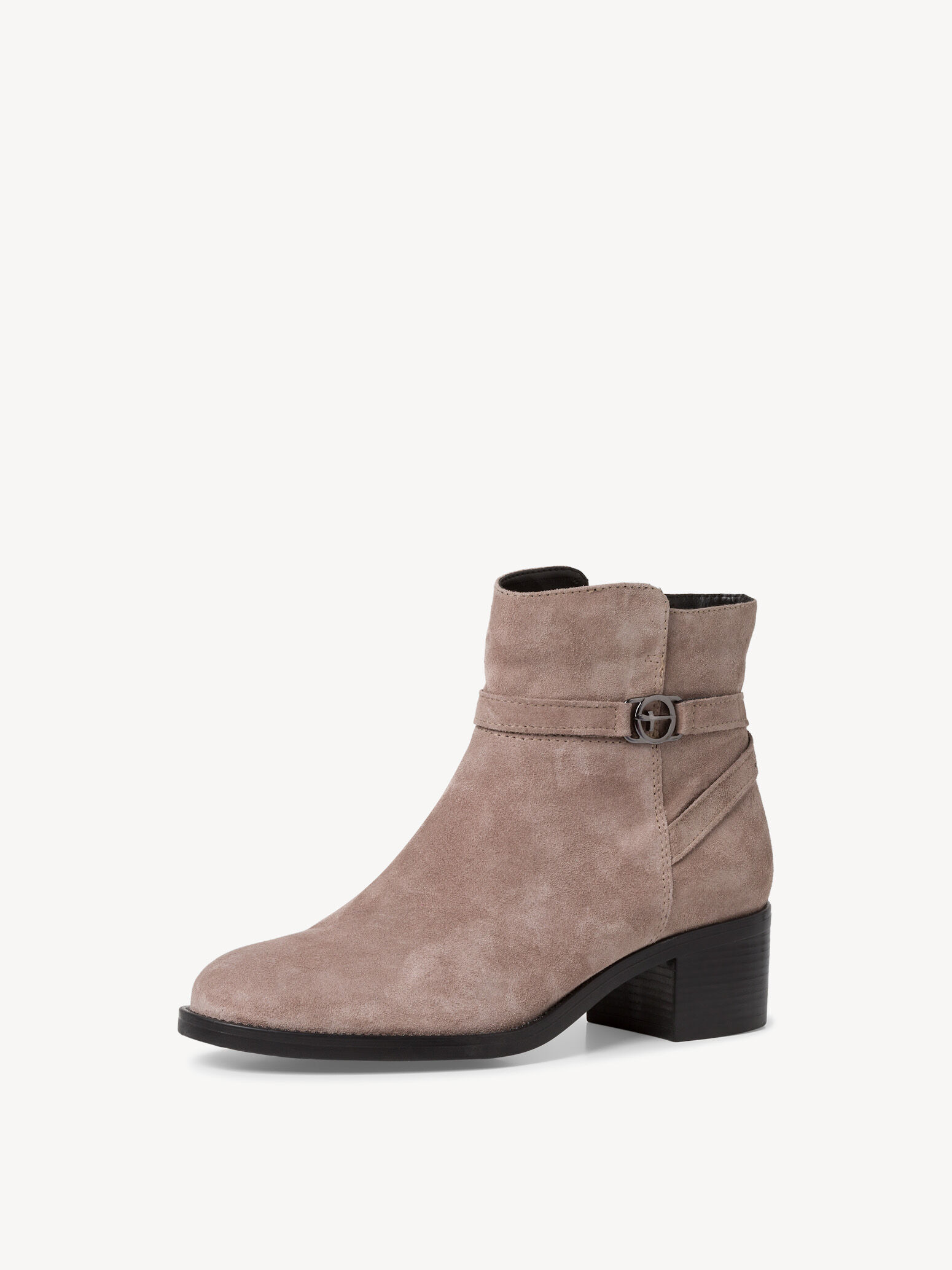 Bottine en cuir - beige
