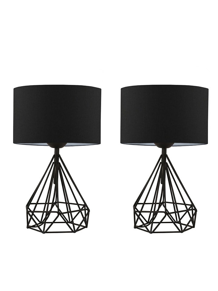 Opviq 2er-Set: Tischleuchten in Schwarz - (H)41 x Ø 24 cm günstig kaufen onesize