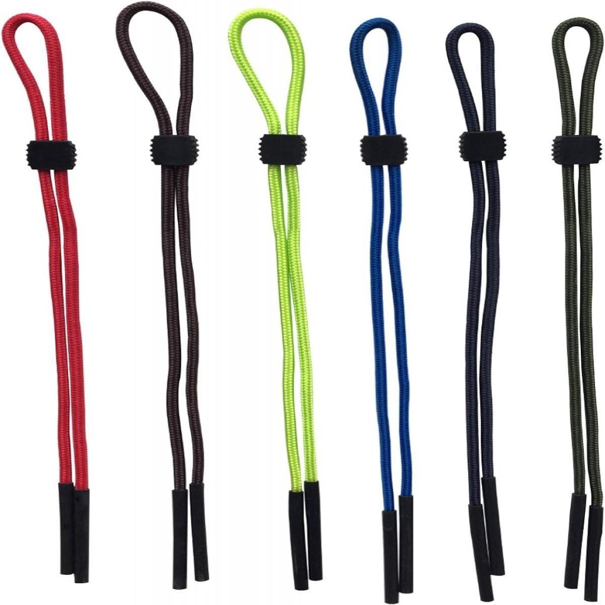 ZmdecQna Brillenband 6 Pack Nylon Elastic Cord Gläser Retainer Strap Band für Brillen