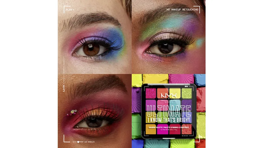 NYX PROFESSIONAL MAKEUP Lidschattenpalette I Know That’s Bright