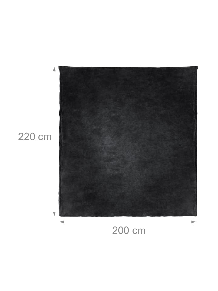 relaxdays Kuscheldecke in Schwarz - (B)200 x (T)220 cm günstig kaufen onesize