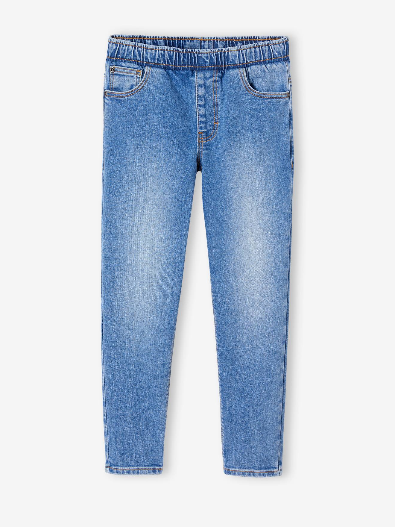 Vertbaudet Jungen Slim-Jeans mit Dehnbund BASIC - blue stone
