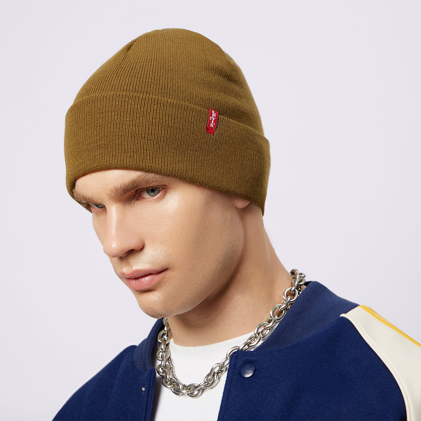 LEVI'S MÜTZE SLOUCHY RED TAB BEANIE Khaki