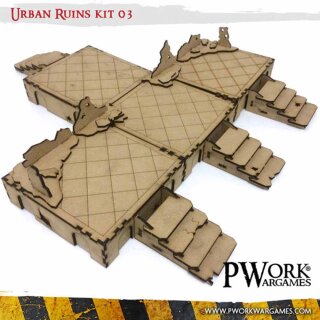 MDF Terrain Scenery: Urban Ruins 03