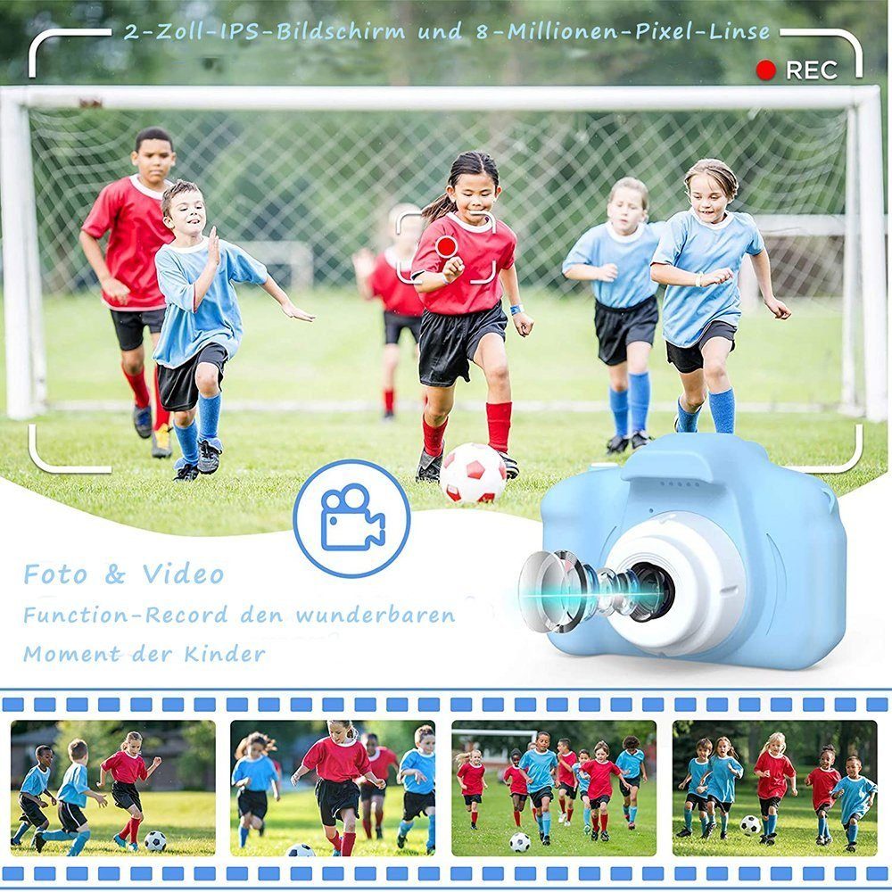 Tadow Kinder Kamera,Kreative Kinderkamera,1080P HD 32GB TF-Karte USB Sofortbildkamera