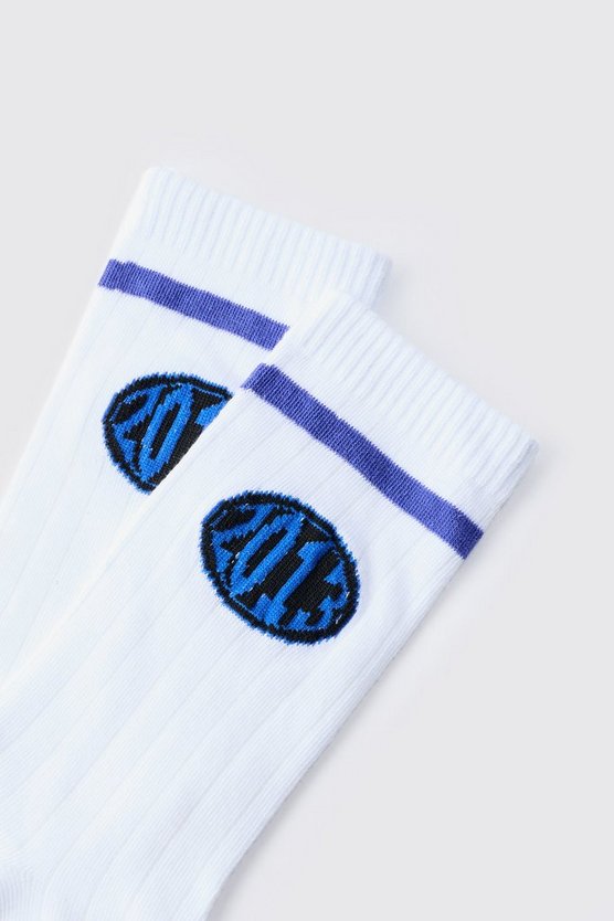 2013 Sport-Socken mit Streifen
