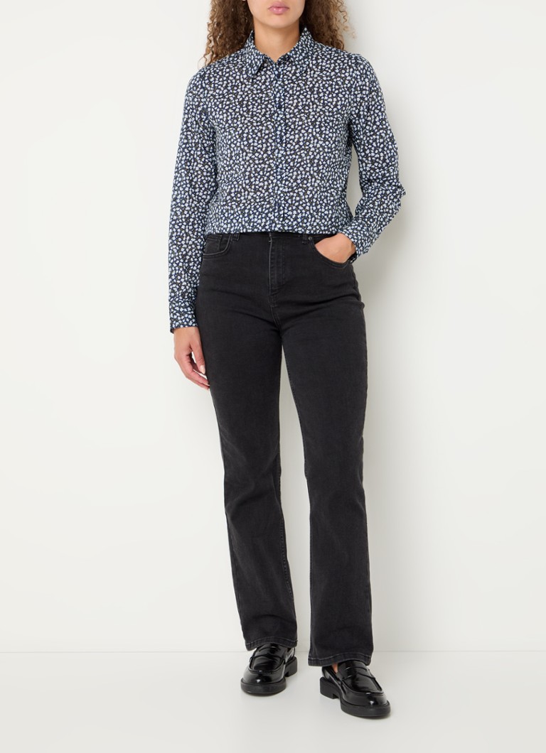 Benetton  Blouse met print en stretch