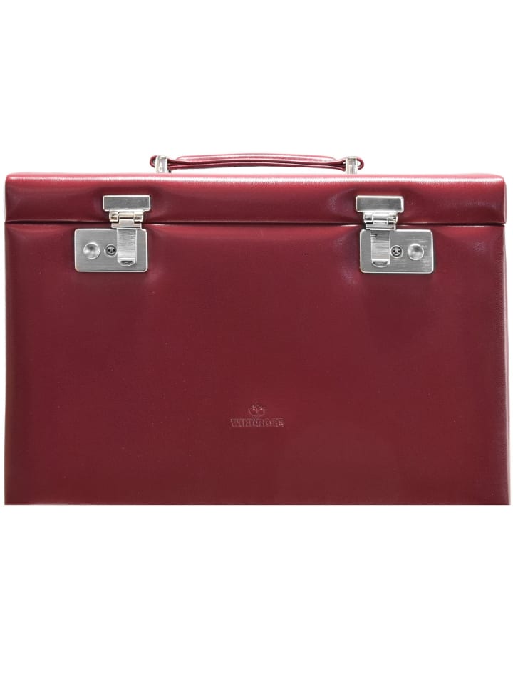 Windrose Merino Schmuckkoffer 33 cm in rot günstig kaufen onesize