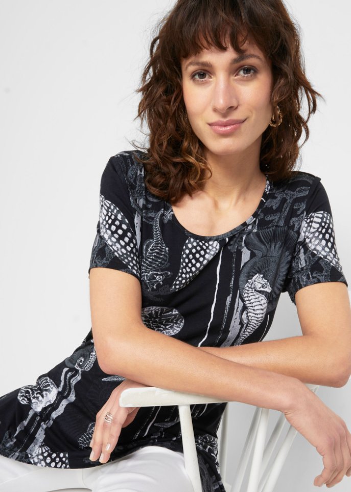 Longshirt mit Zipfel