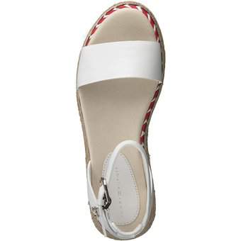 Tommy Hilfiger Low Wedge Sandal in weiß