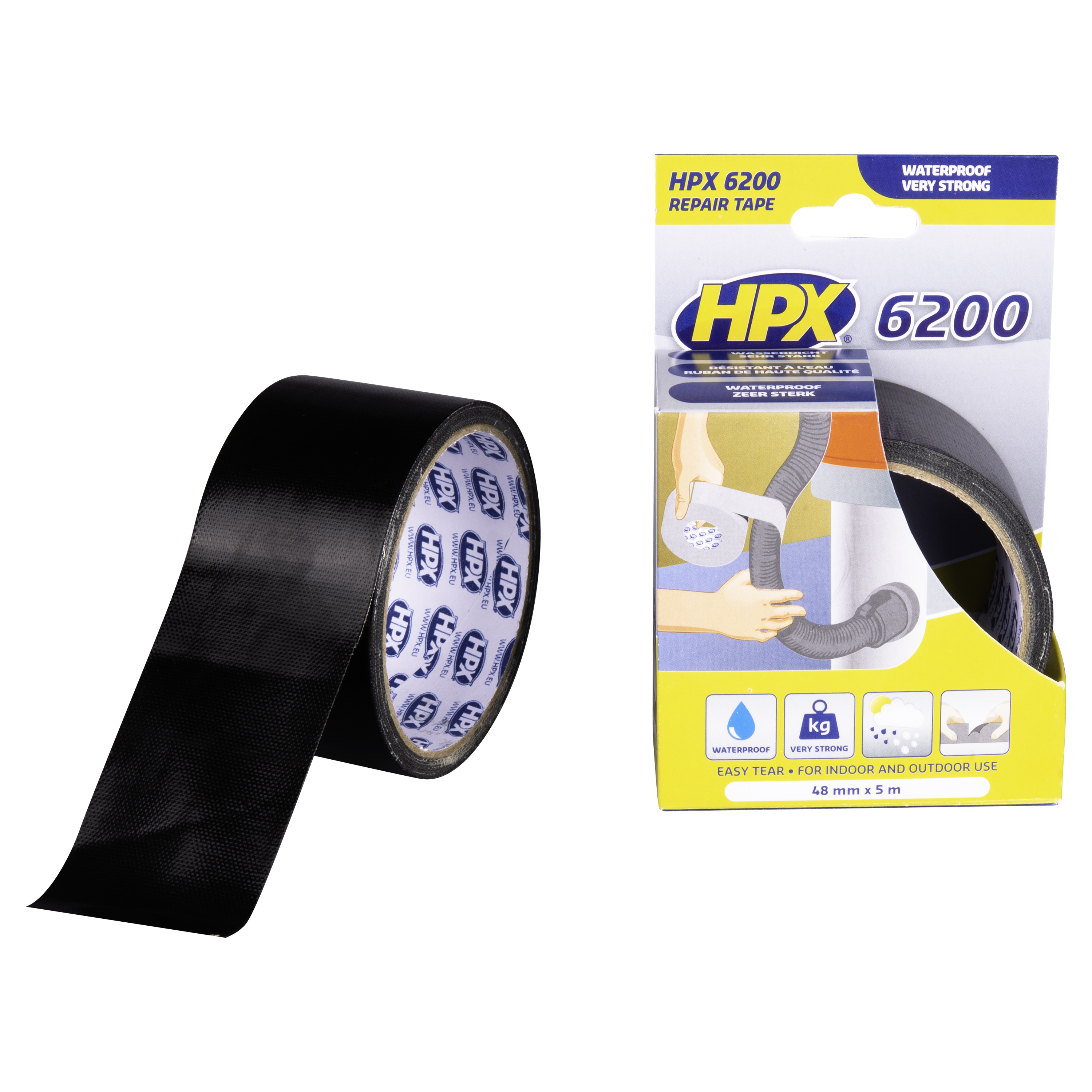 HPX Repair Tape schwarz 50 x 5000 mm - ATU