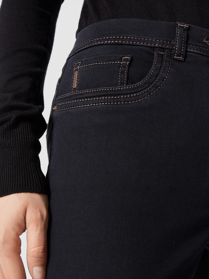 Coloured Straight Fit Jeans Modell GINA in schwarz
