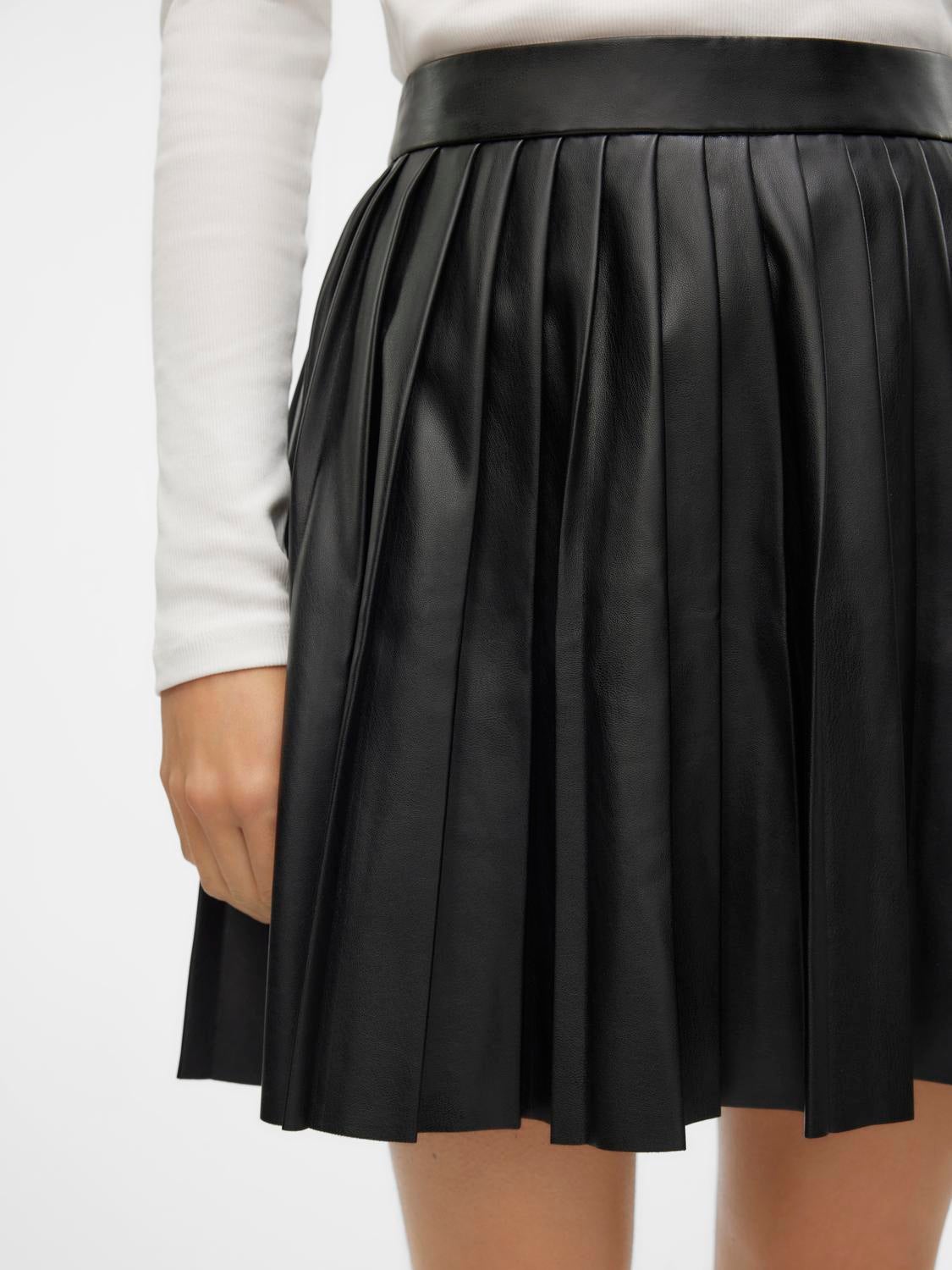 VMNAOMIELLY Hohe Taille Kurzer Rock