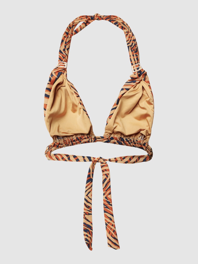 Bikini-Oberteil mit Allover-Print Modell 'YINDI' in rosé