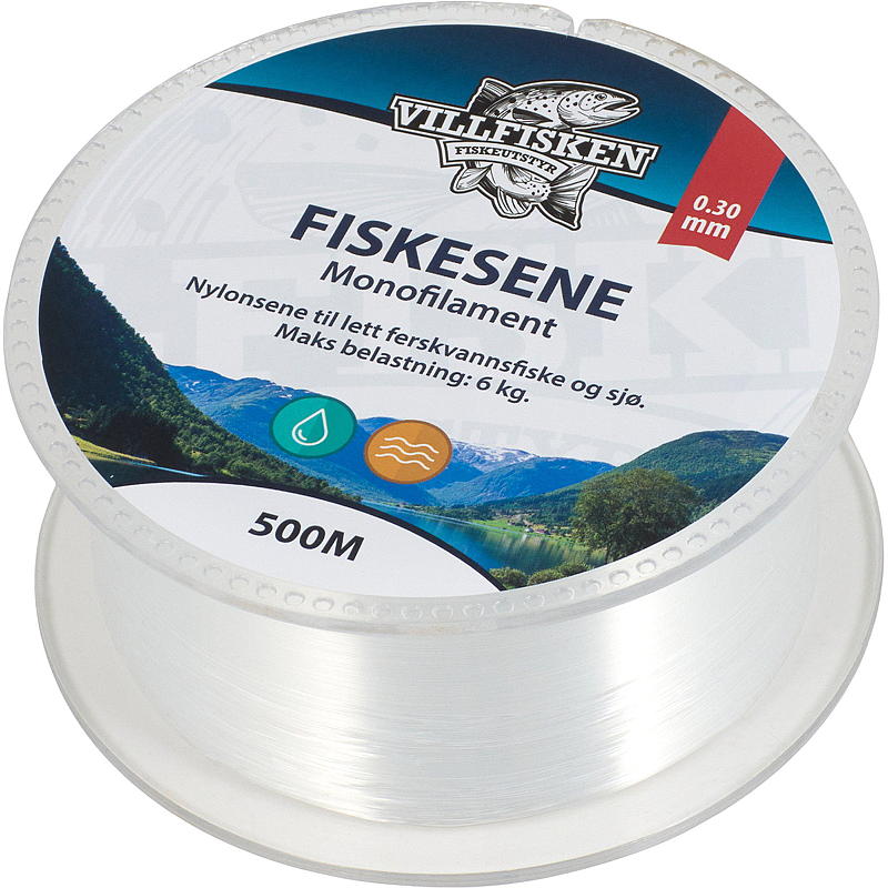Villfisken Fiskesene mono 0,30 mm, 500 m, Villfisken