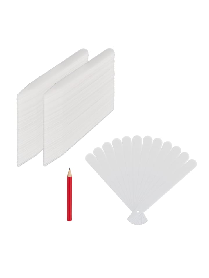 relaxdays 300x Stecketiketten in Weiß günstig kaufen onesize