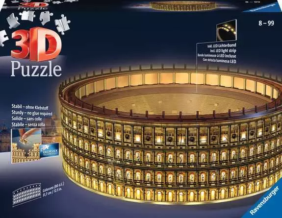 Ravensburger Kolosseum bei Nacht