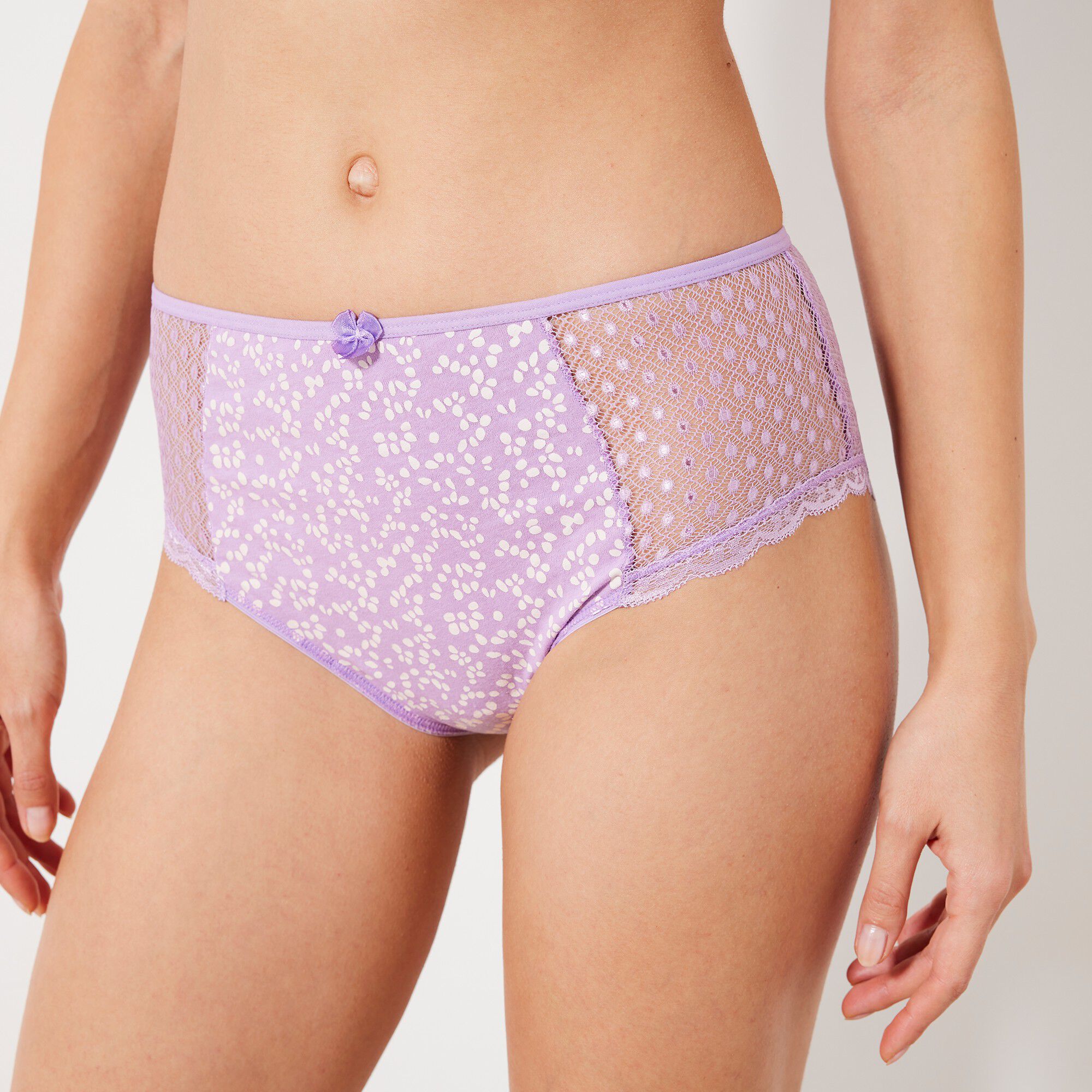 Culotte maxi dentelle coton imprimé Tropea