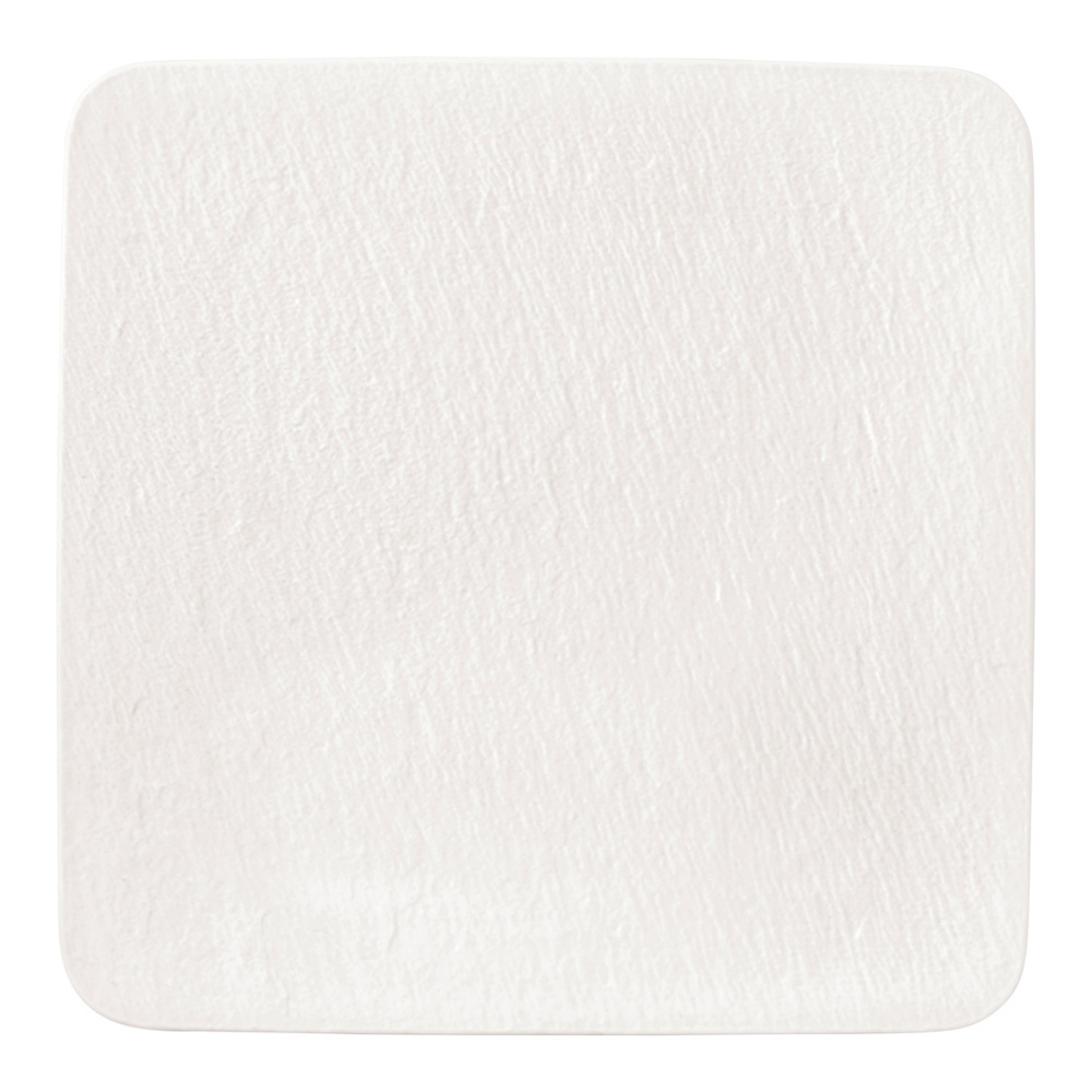 Villeroy & Boch Plat à servir carré/assiette gourmet Manufacture Rock blanc Assiette