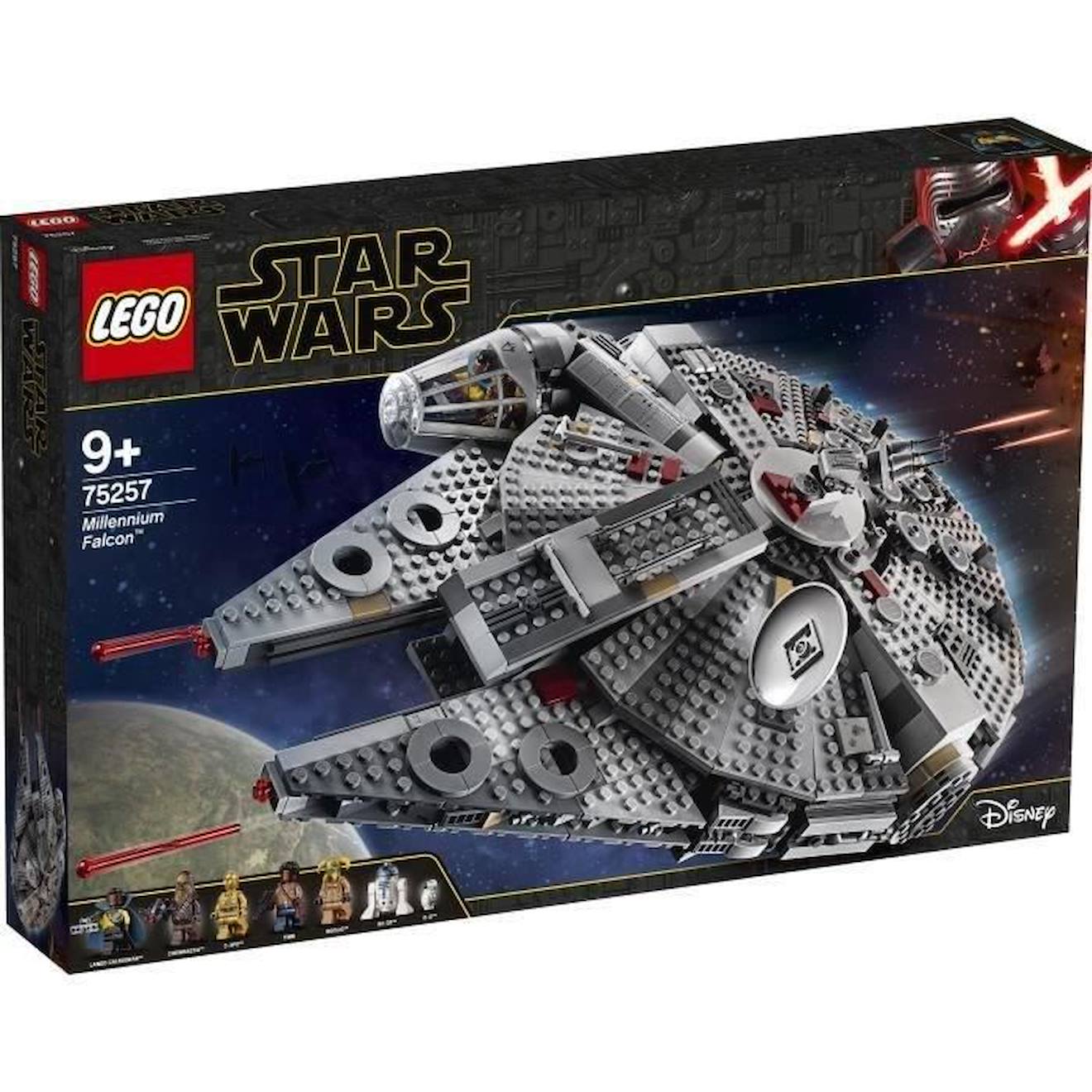 LEGO® Star Wars 75257 Faucon Millenium, Maquette à Construire avec Figurines gris