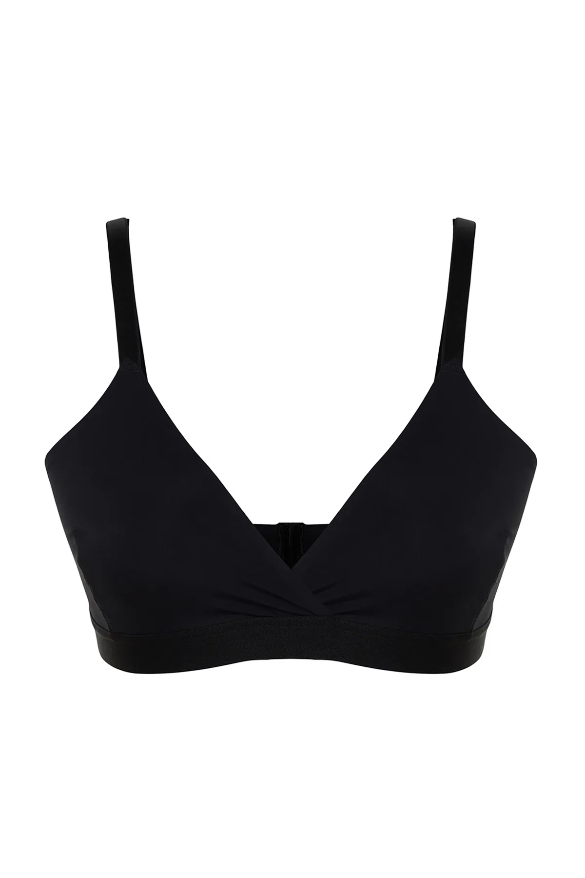 Trendyol Curve  Schwarzer Micro Recovery Bralette kappenloser BH TBBSS24CW00003
