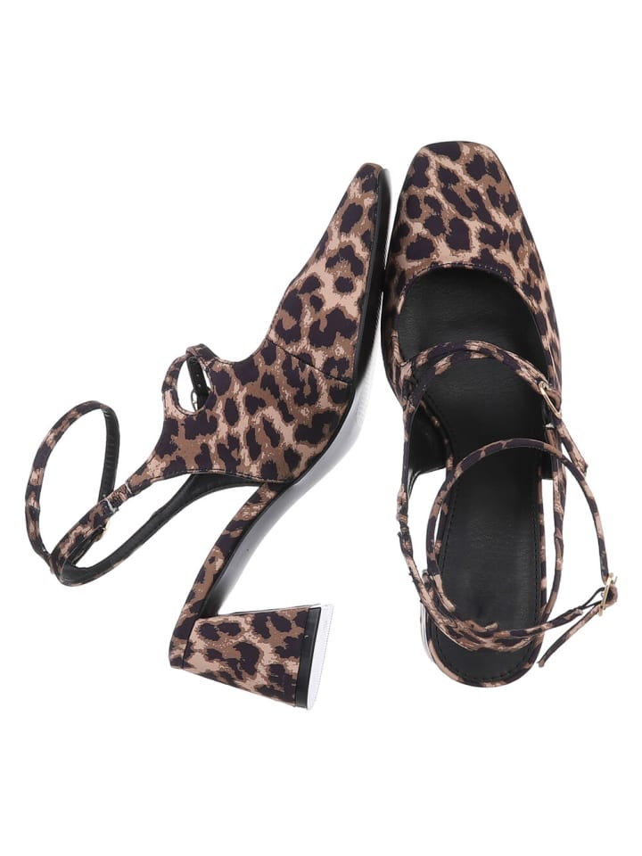 Ital-Design High Heel in Braun und Beige günstig kaufen