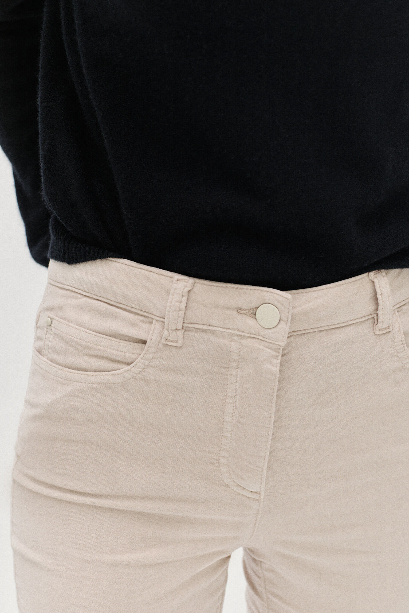 pantalon sylvano beige femme