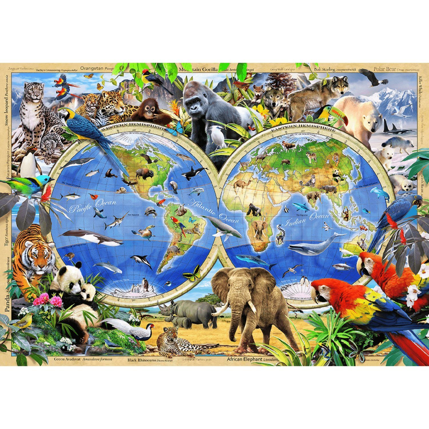 Wooden City Puzzle WoodenCity Königreich der Tiere Puzzle 1010 Holzpuzzle, 1010 Puzzleteile